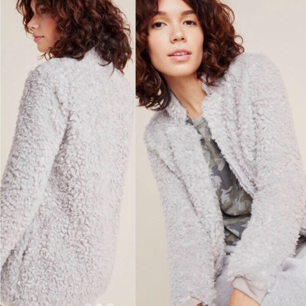 Anthropologie Bishop + Young Faux Fur Coat